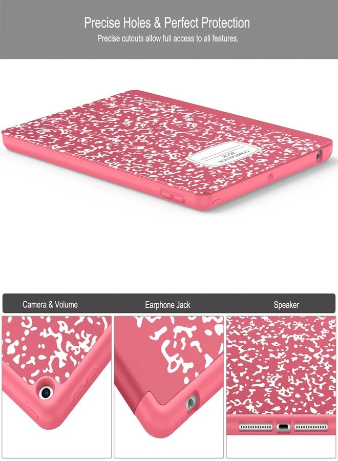 Soke Case for iPad 9th Generation 2021/8th Gen 2020/7th Gen 2019 with Pencil Holder - Premium Shockproof Case with Soft TPU Back Cover & Auto Sleep/Wake for iPad 10.2 Inch, Book Watermelon - Image 3
